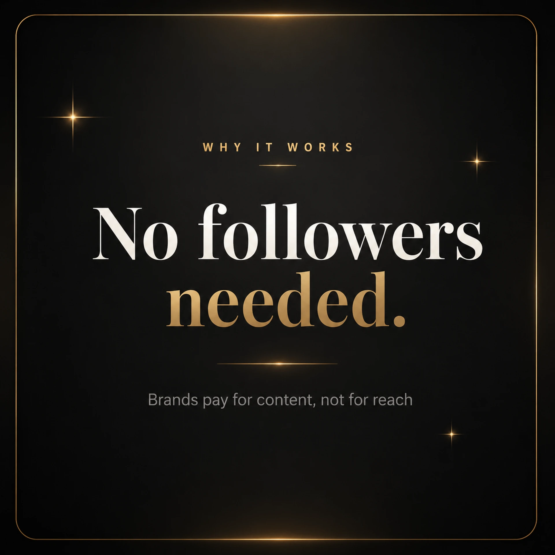 No followers needed quote